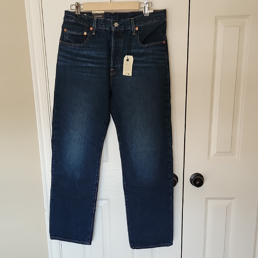 NWT Levi's Women's Deep Indigo 501 90's Straight Leg Jeans